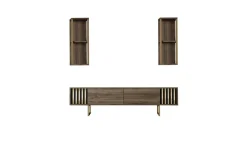 Tv-Benk & Mediabenk-Masatomo TV-benk 180 cm Valnöt,Svart