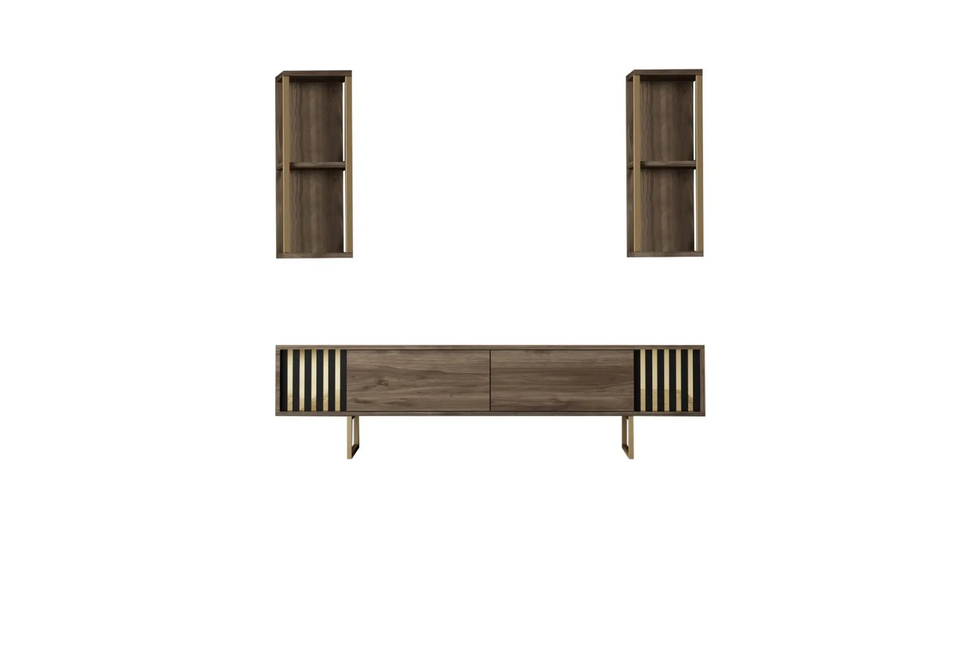 Tv-Benk & Mediabenk-Masatomo TV-benk 180 cm Valnöt,Svart