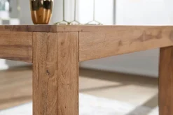 Wohnling Spisebord & Kjøkkenbord-Massie Spisebord 80 cm Tre/Natur