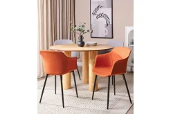 Karmstoler-Matsalsstol Beliani Elim set om 2 Orange