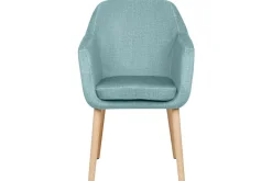 Matsalsstol Beliani Yorkville II Blått-Ljust Trä Light blue