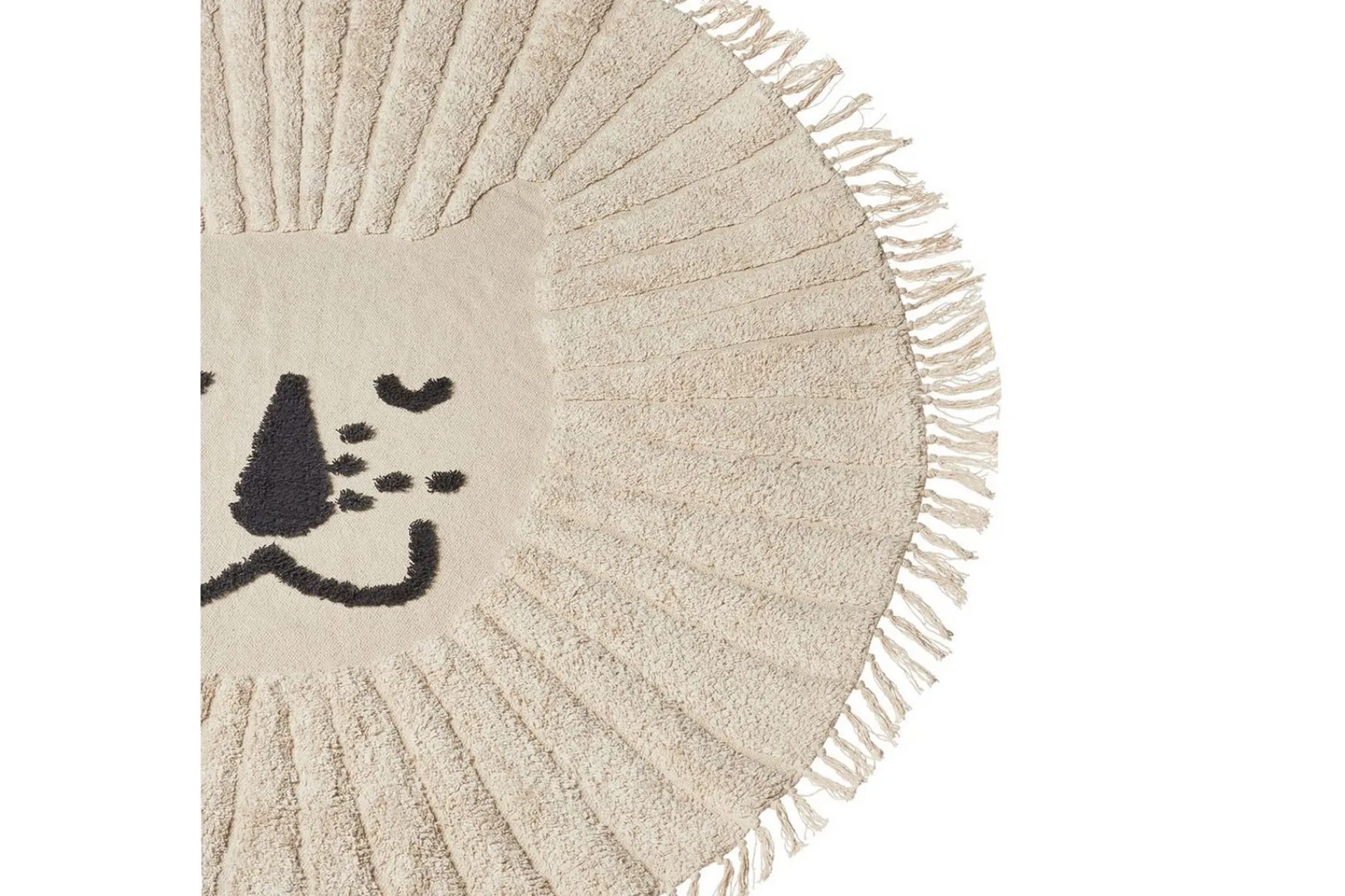 Moderne Tepper-Matte Badhani Beige,Svart