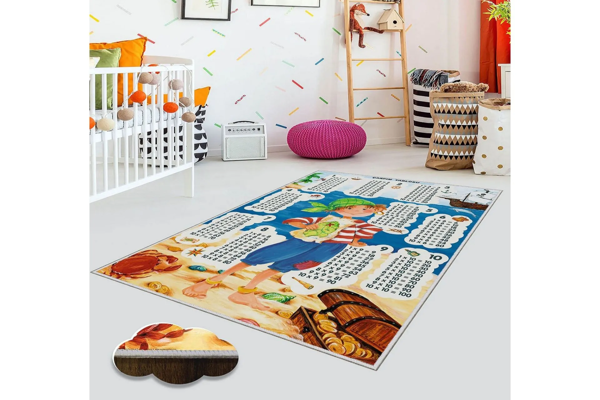 Moderne Tepper-Matte (100x200) Homefesto 5 Flerfärgad