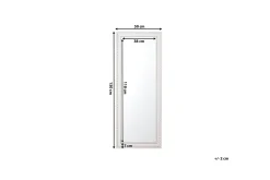 Veggspeil|Helkroppsspeil-Mauleon Speil 50 cm Hvit