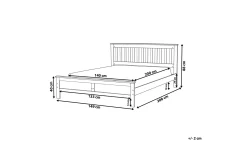 Sengeramme & Sengestamme-Mayenne Dobbeltseng 140 | 200 cm Hvit