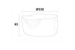 Hillerstorp Solsengtrekk|Hammockbeskyttelse-Møbelbeskyttelse Rund Gruppe Oxhult Ringsjø Ø230 cm Grey