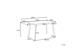 Spisebord & Kjøkkenbord-Medio Spisebord 155 cm Hvit