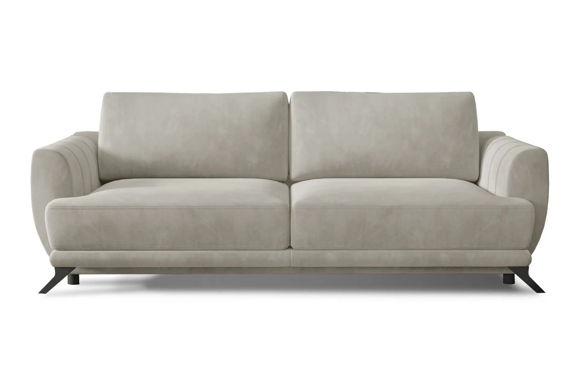 Velour Sofa & Fløyel Sofa-Megis 3-sits Sovesofa Beige