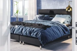 Bedly Kontinentalsenger-Meja Sengepakke 180x200 Svart