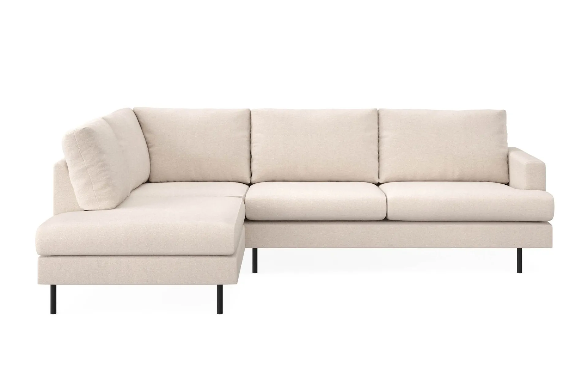Scandi Days Menard Compact 4-seters Venstrevendt L-formet Sjeselongsofa i Stoff