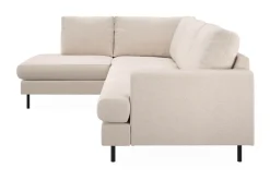 Scandi Days Menard Compact 4-seters Venstrevendt L-formet Sjeselongsofa i Stoff