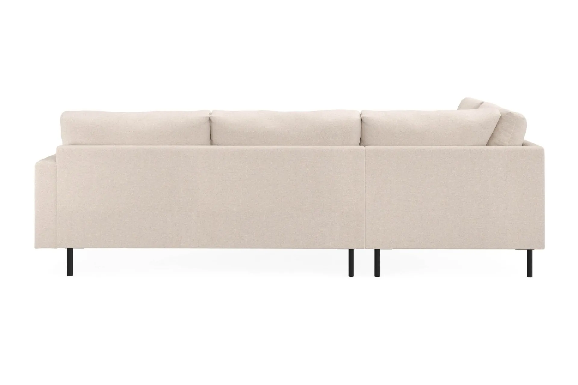 Scandi Days Menard Compact 4-seters Venstrevendt L-formet Sjeselongsofa i Stoff