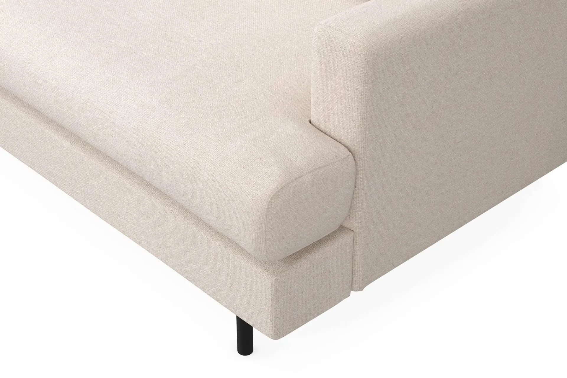 Scandi Days Menard Compact 4-seters Venstrevendt L-formet Sjeselongsofa i Stoff