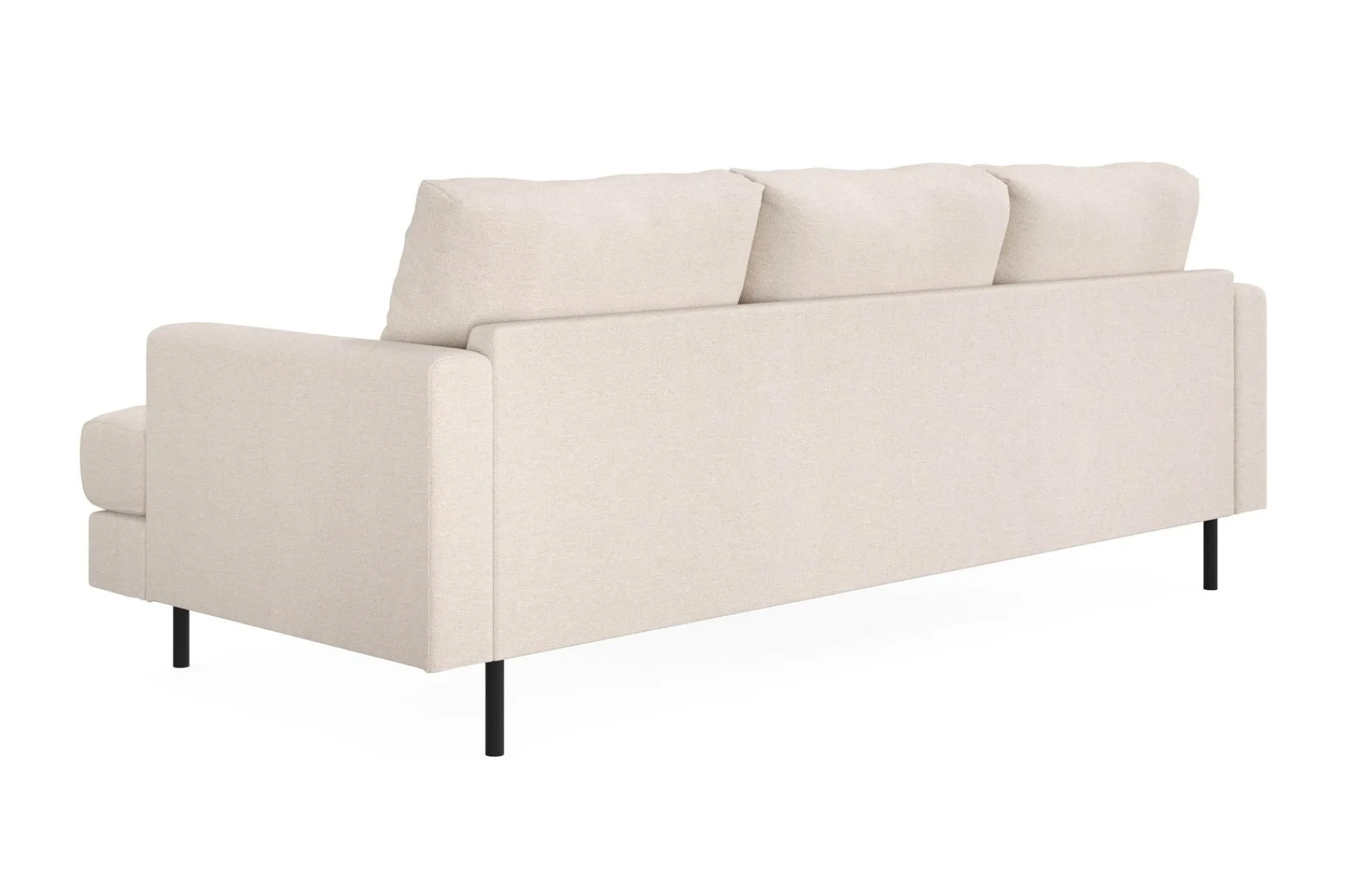 Scandi Days Sofa Med Sjeselong-Menard Compact 3-seters Venstrevendt L-formet Divansofa i Stoff Beige