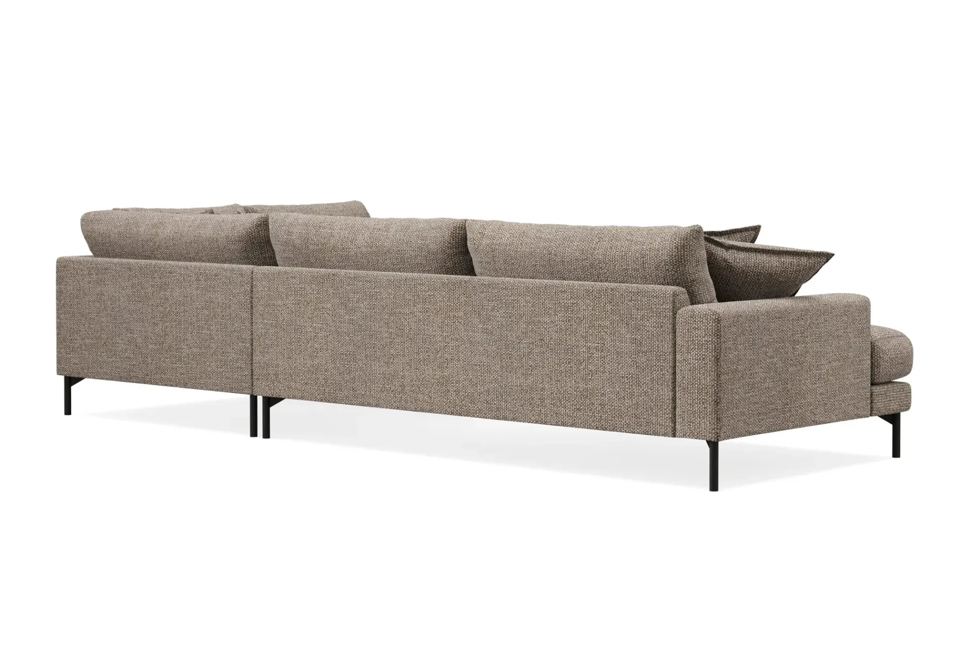 Scandi Days Menard Premium 5-seters høyrevendt L-formet dyp sjeselongsofa i chenille