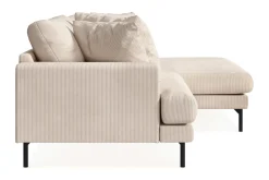 Scandi Days Sofa Med Sjeselong-Menard 4-seters Høyrevendt L-formet Divansofa i Manchester Beige