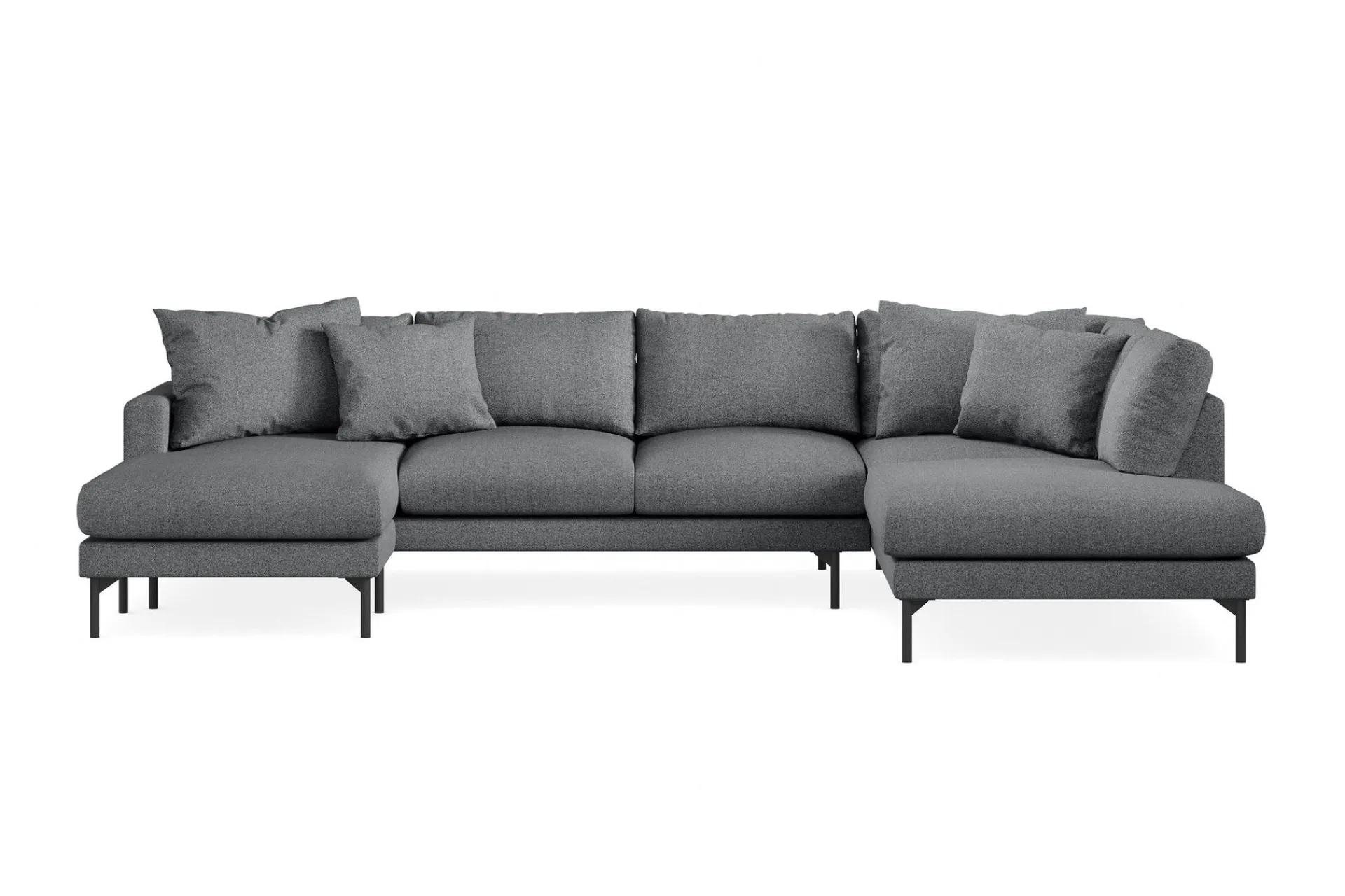 Scandi Days Menard 4-seters Høyrevendt Stor U-formet Dyp Sofa med Divan og Sjeselong i Stoff