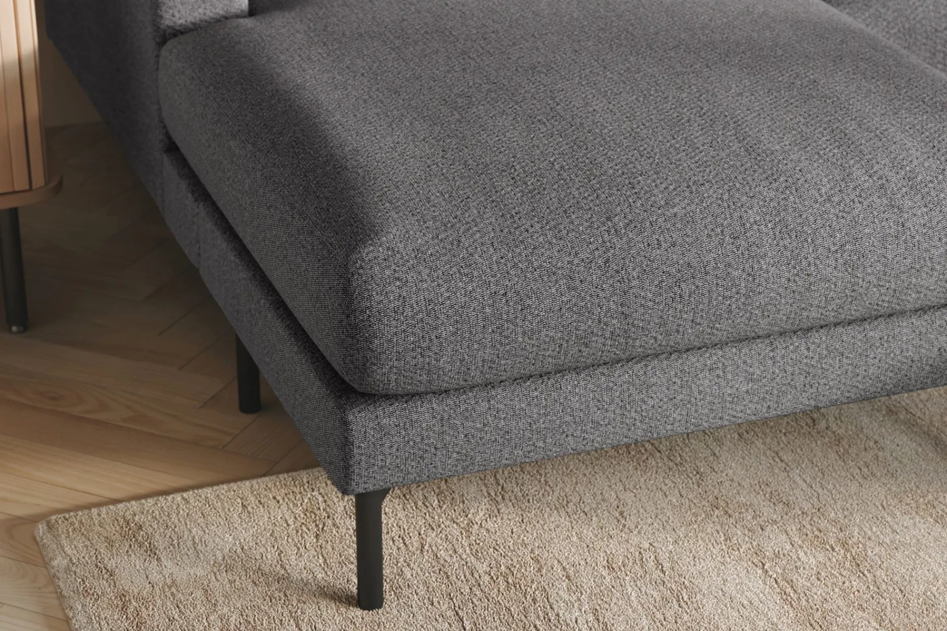 Scandi Days Menard 4-seters Høyrevendt Stor U-formet Dyp Sofa med Divan og Sjeselong i Stoff