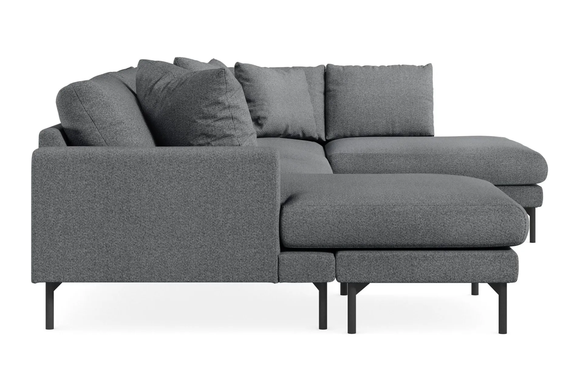 Scandi Days Menard 4-seters Høyrevendt Stor U-formet Dyp Sofa med Divan og Sjeselong i Stoff