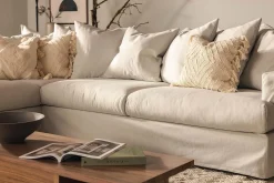 Scandi Days Menard 4-seters Venstrevendt Dyp L-formet Sjeselongsofa i Stoff