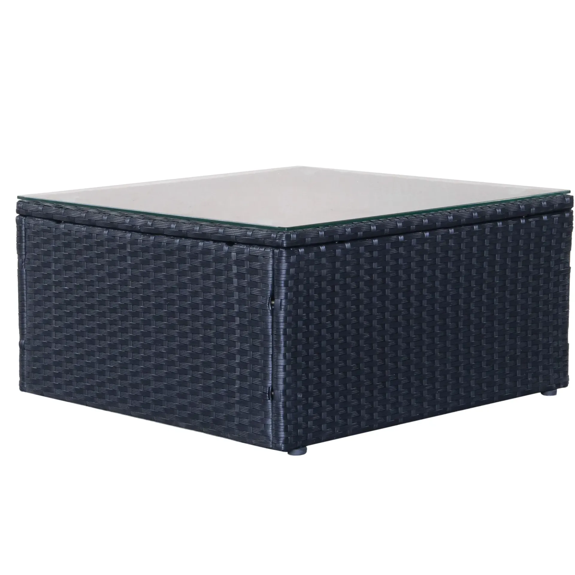 Comfort Garden Mendoza l-formet 4-seters sofagruppe i kunstrotting for altan og terrasse