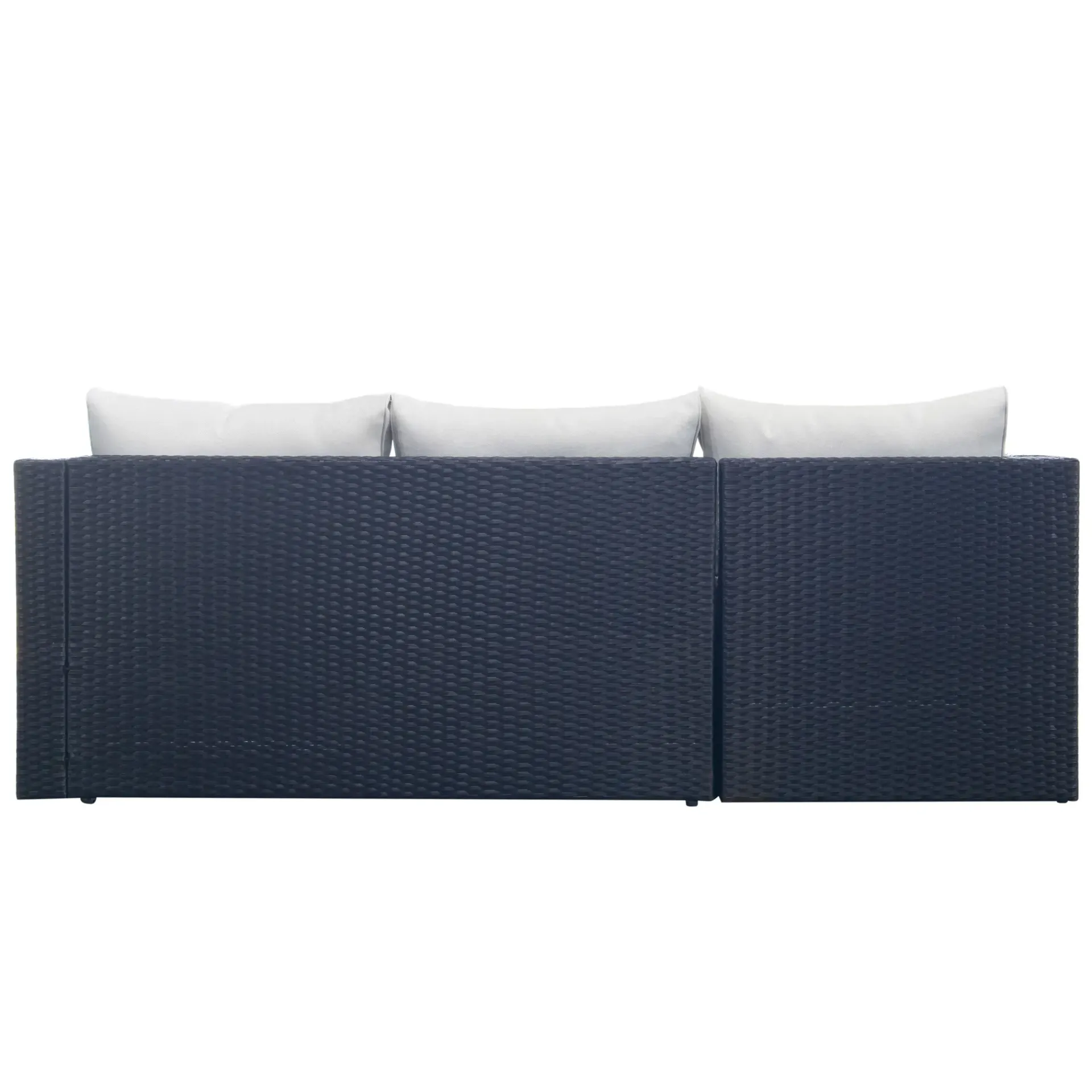 Comfort Garden Mendoza l-formet 4-seters sofagruppe i kunstrotting for altan og terrasse