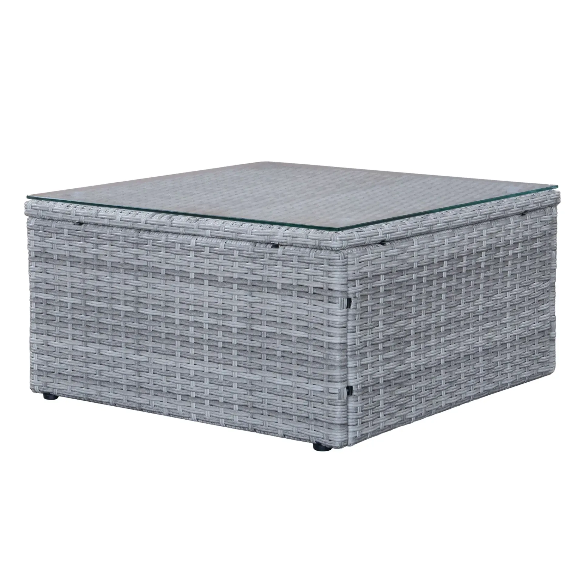 Comfort Garden Mendoza l-formet 4-seters sofagruppe i kunstrotting for altan og terrasse
