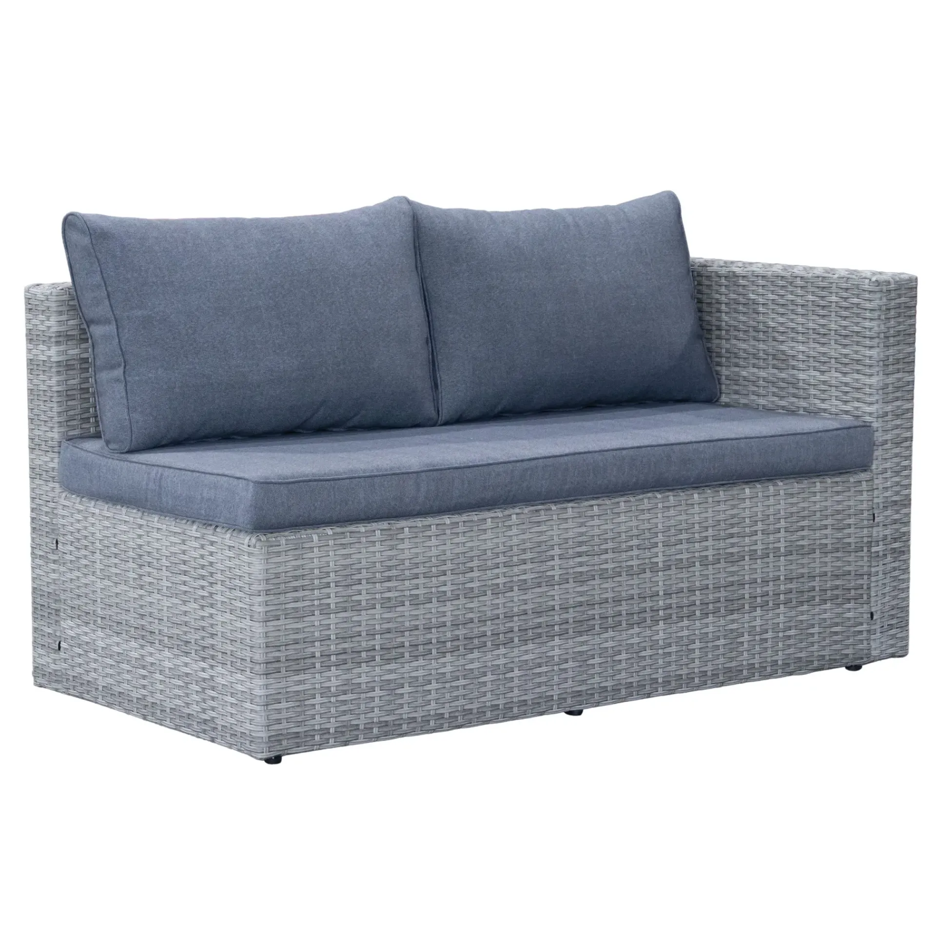 Comfort Garden Mendoza l-formet 4-seters sofagruppe i kunstrotting for altan og terrasse