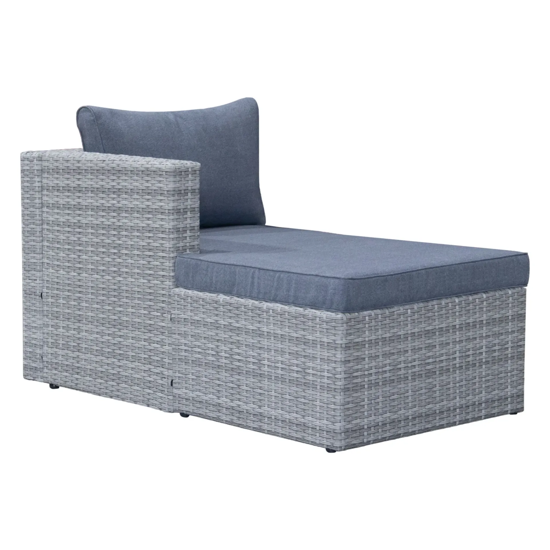 Comfort Garden Mendoza l-formet 4-seters sofagruppe i kunstrotting for altan og terrasse