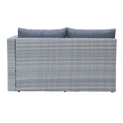Comfort Garden Mendoza l-formet 4-seters sofagruppe i kunstrotting for altan og terrasse