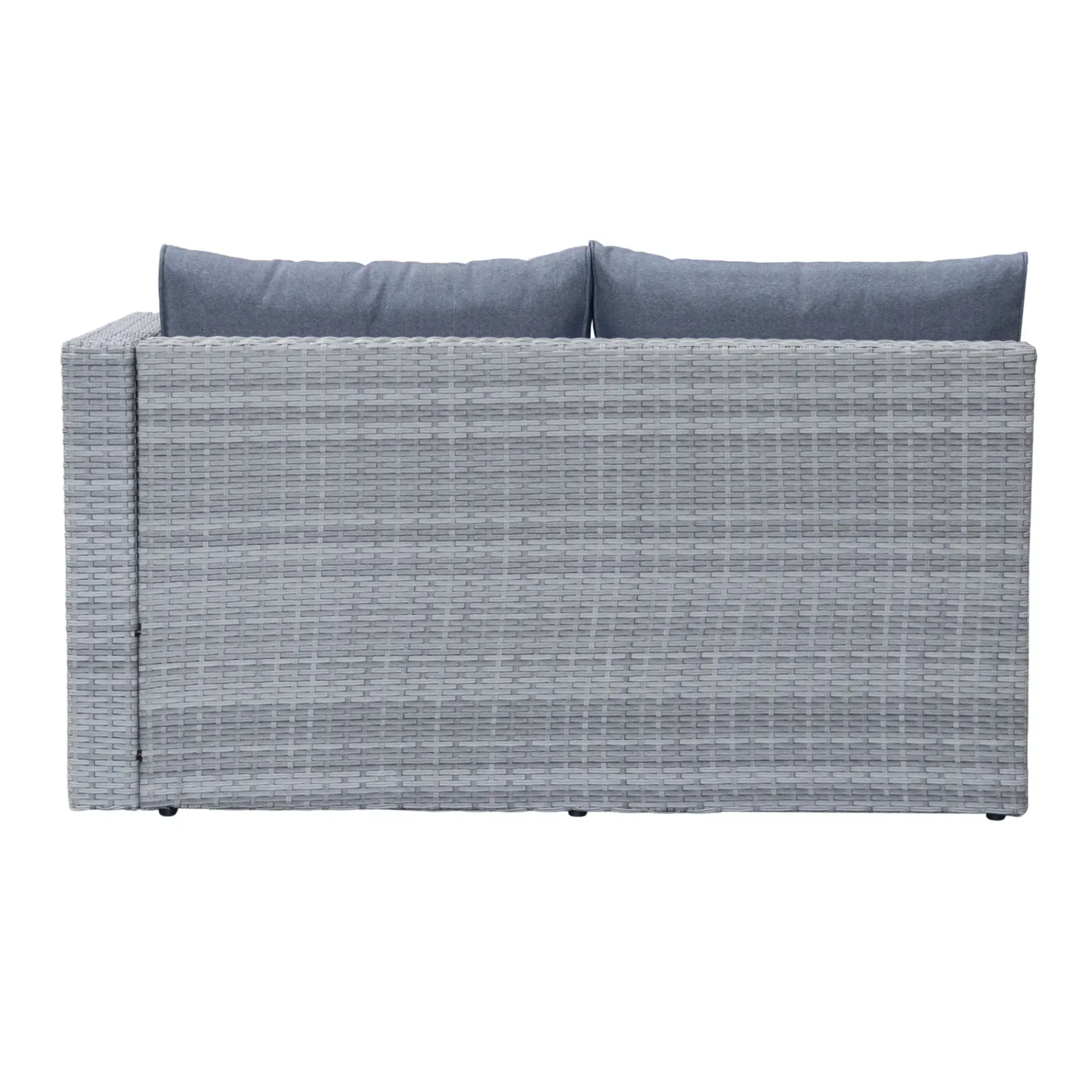 Comfort Garden Mendoza l-formet 4-seters sofagruppe i kunstrotting for altan og terrasse