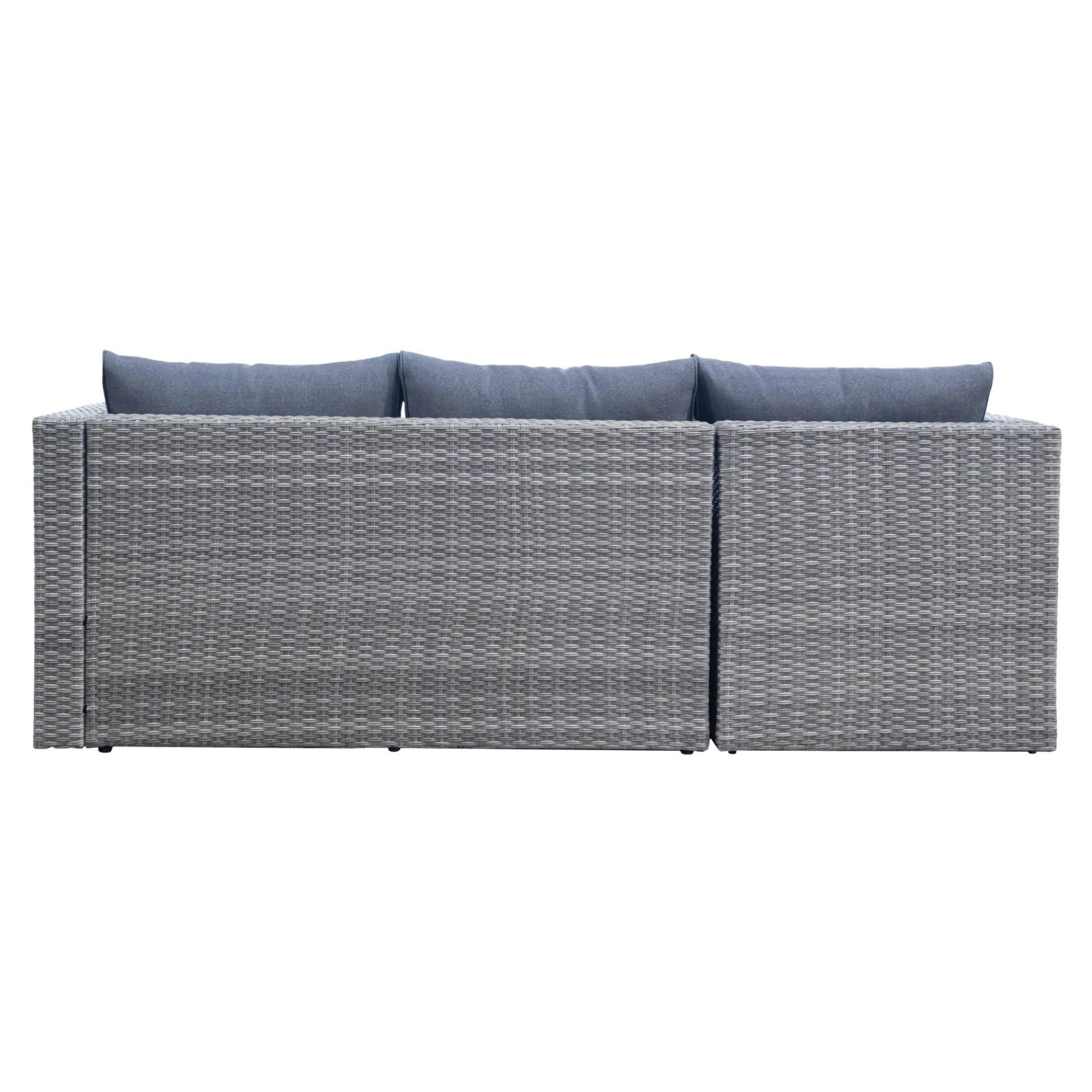 Comfort Garden Mendoza l-formet 4-seters sofagruppe i kunstrotting for altan og terrasse