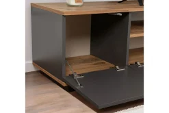 Tv-Benk & Mediabenk-Meni TV-benk 180 cm Rødfarget tre,Antracit