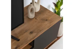 Tv-Benk & Mediabenk-Meni TV-benk 180 cm Rødfarget tre,Antracit