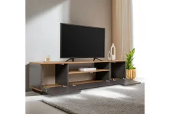 Tv-Benk & Mediabenk-Meni TV-benk 180 cm Rødfarget tre,Antracit