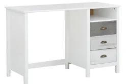 Kontorbord-Meridian Skrivebord 140 cm Mørkegrå