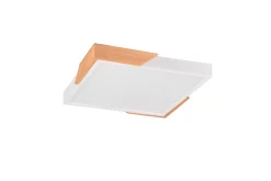 Trio Lighting Meta LED-Taklampe Matthvit/Tre