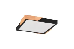 Trio Lighting Kjøkkenlampe|Taklampe-Meta LED-Taklampe Mattsvart/Tre