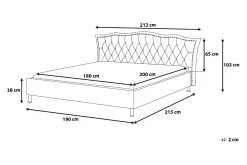 Bedly Sengeramme & Sengestamme-Metz Dobbeltseng 180|200 Cm Grey