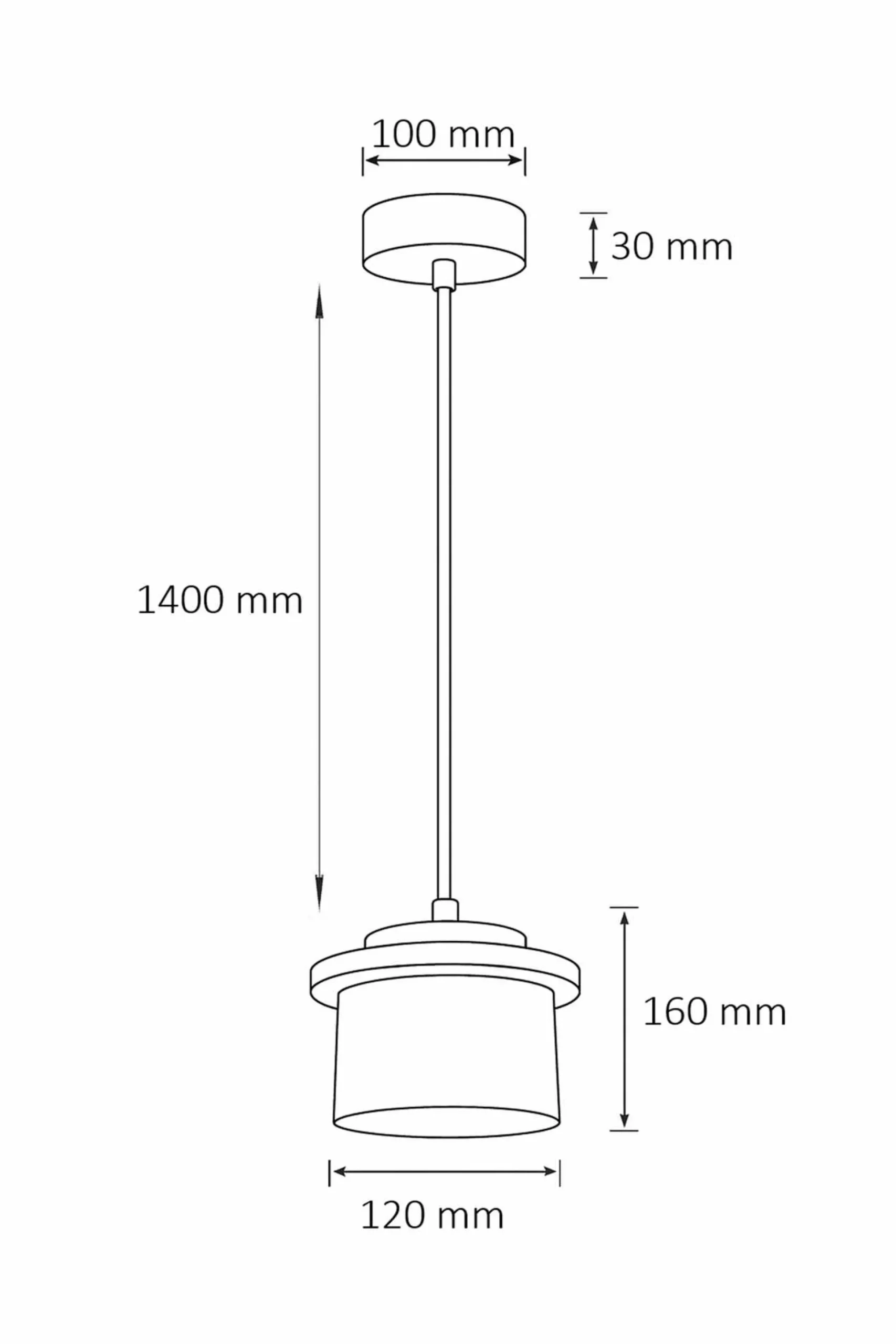 Kjøkkenlampe-Meyros pendellampe Beige og eik