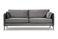 Velour Sofa & Fløyel Sofa-Mezonzo 3-seter Sofa Grey
