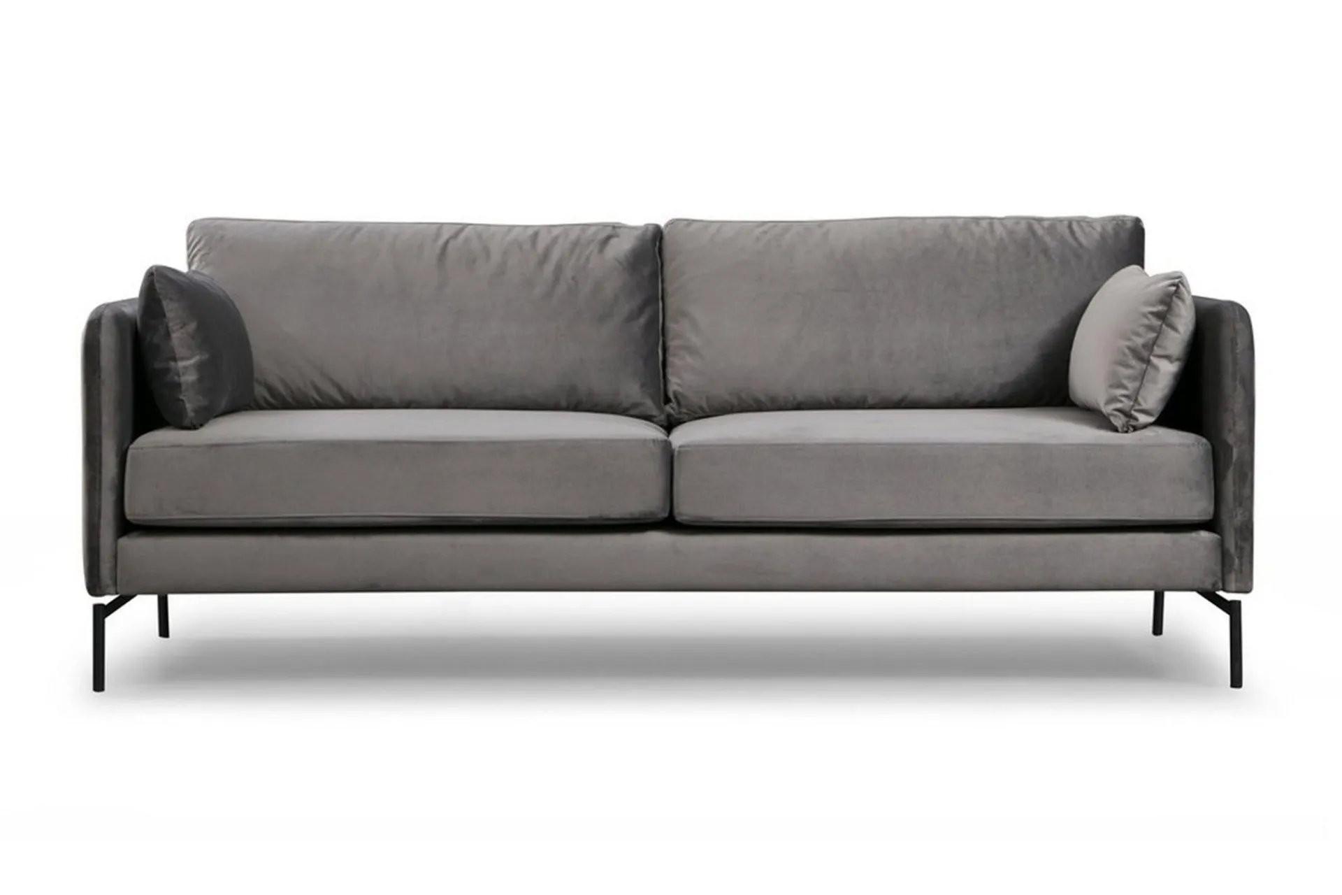 Velour Sofa & Fløyel Sofa-Mezonzo 3-seter Sofa Grey