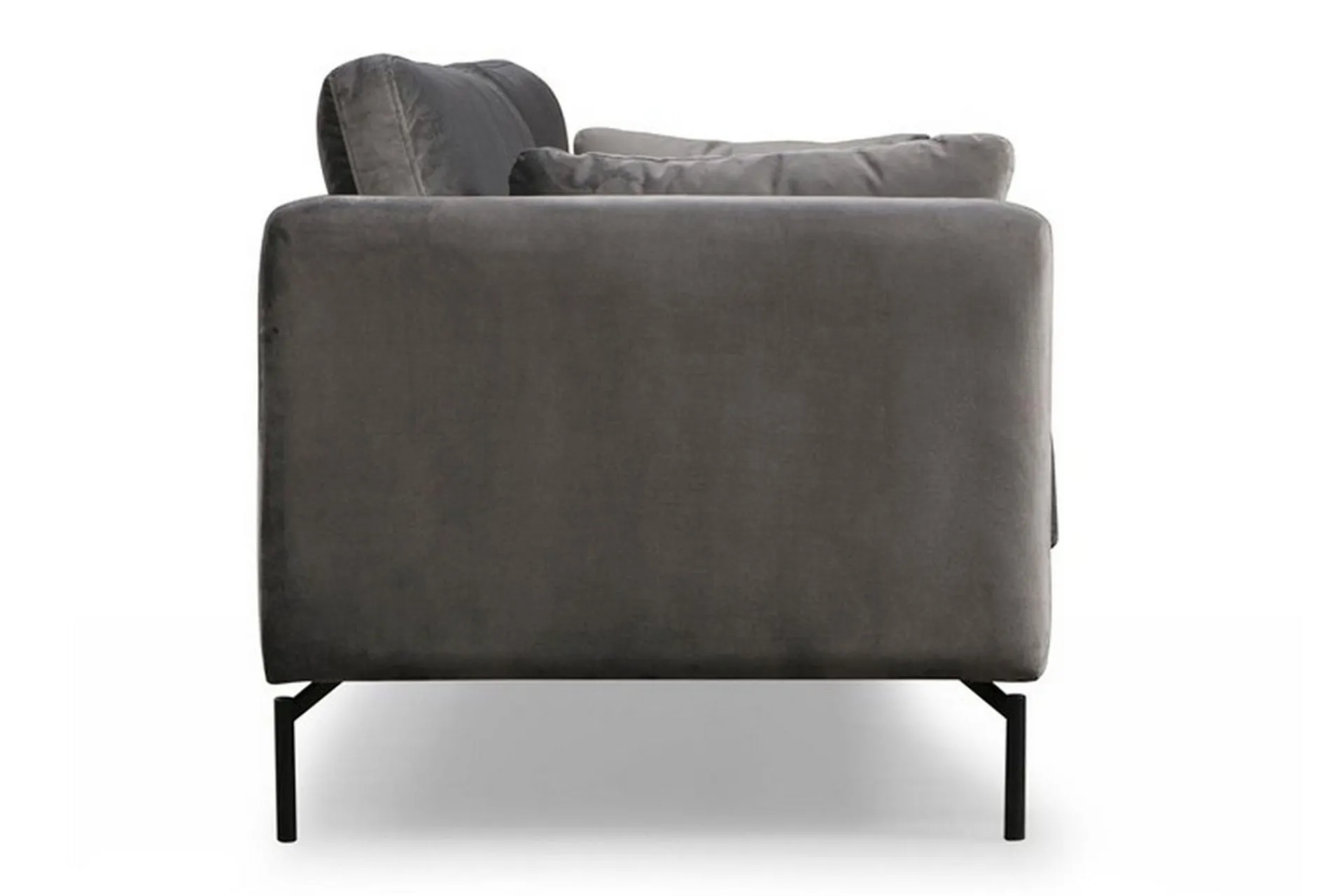 Velour Sofa & Fløyel Sofa-Mezonzo 3-seter Sofa Grey
