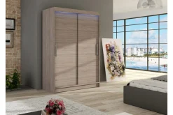 Garderober & Garderobesystem-Miami Garderobe 120x58x200 cm trøffel