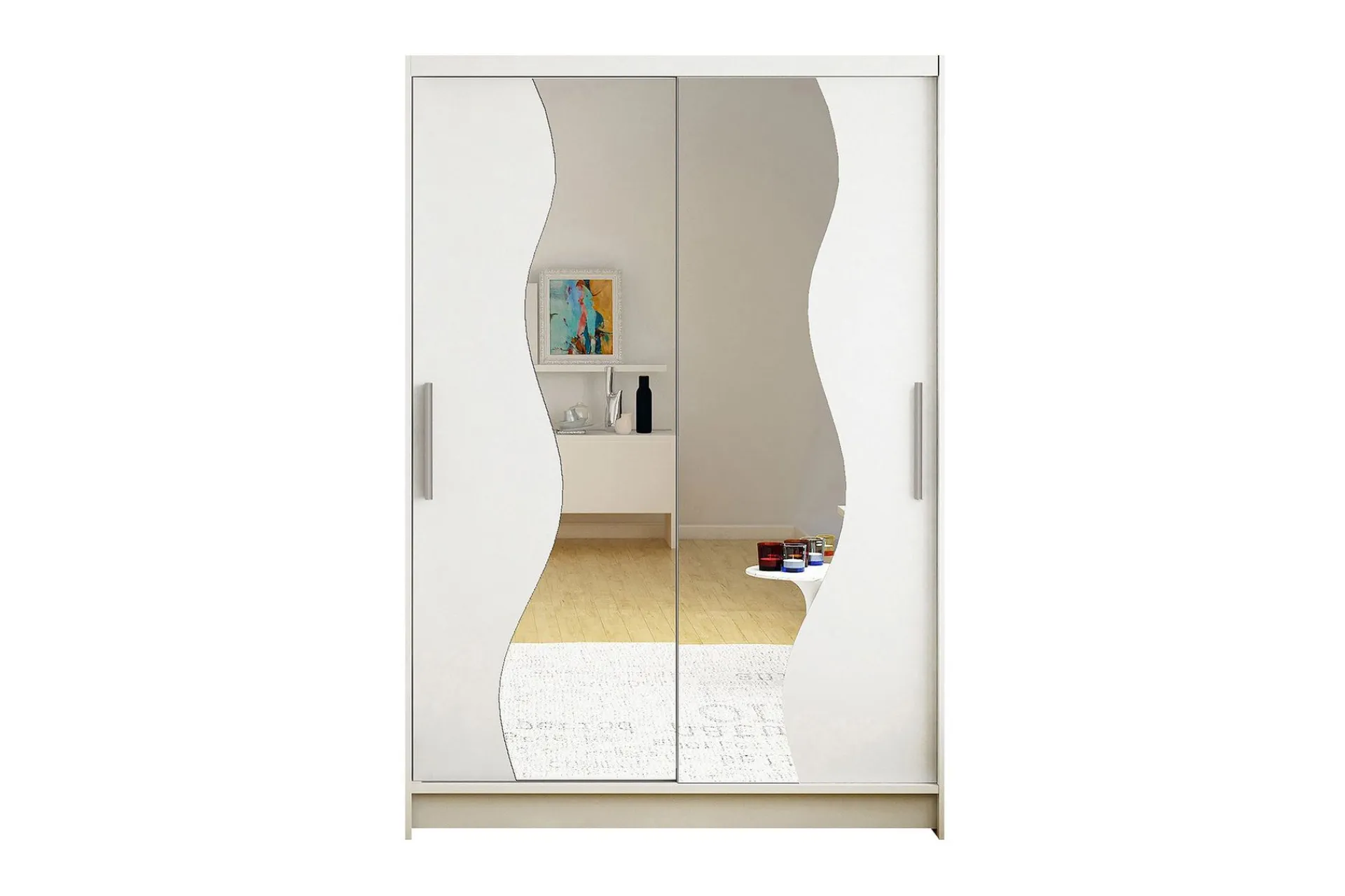 Garderober & Garderobesystem-Miami Garderobe 120x58x200 cm Hvit