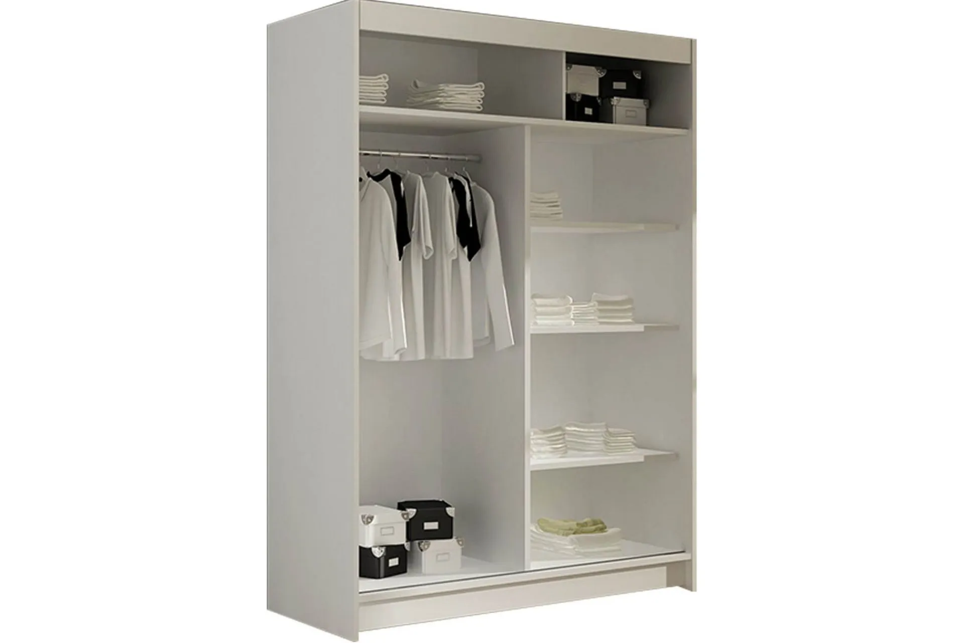 Garderober & Garderobesystem-Miami Garderobe 120x58x200 cm Hvit