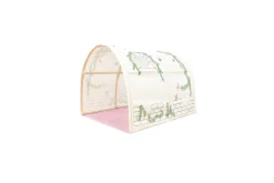 Middelseng med gardin Pino Birdy lig, lig, Med sklie, Uten tunnel, Ingen lommer