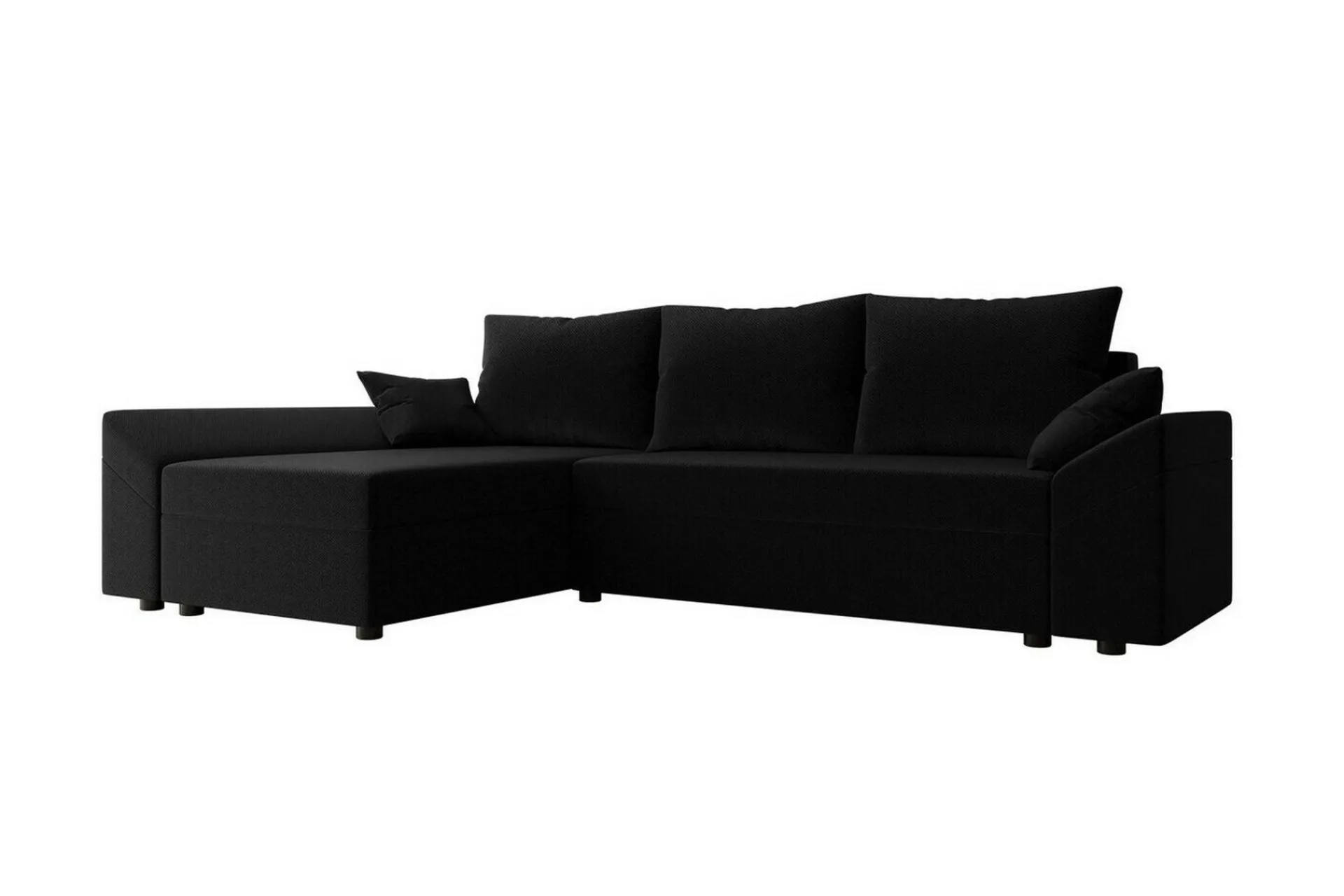 Midfeld 3-sits Hörnbäddsoffa Black