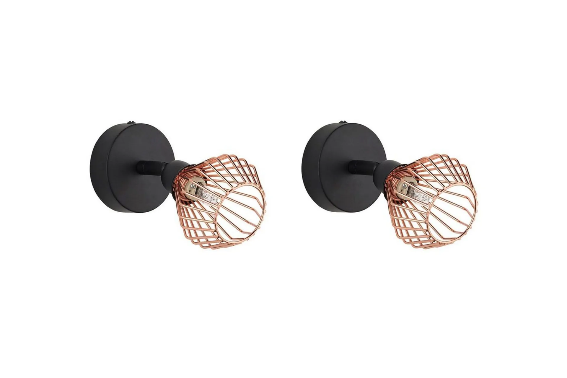 Spotlights & Downlights-Milabo Spotlight 2 stk G9 Svart,Kobber