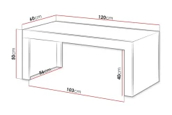 Milias Sofabord 120 cm